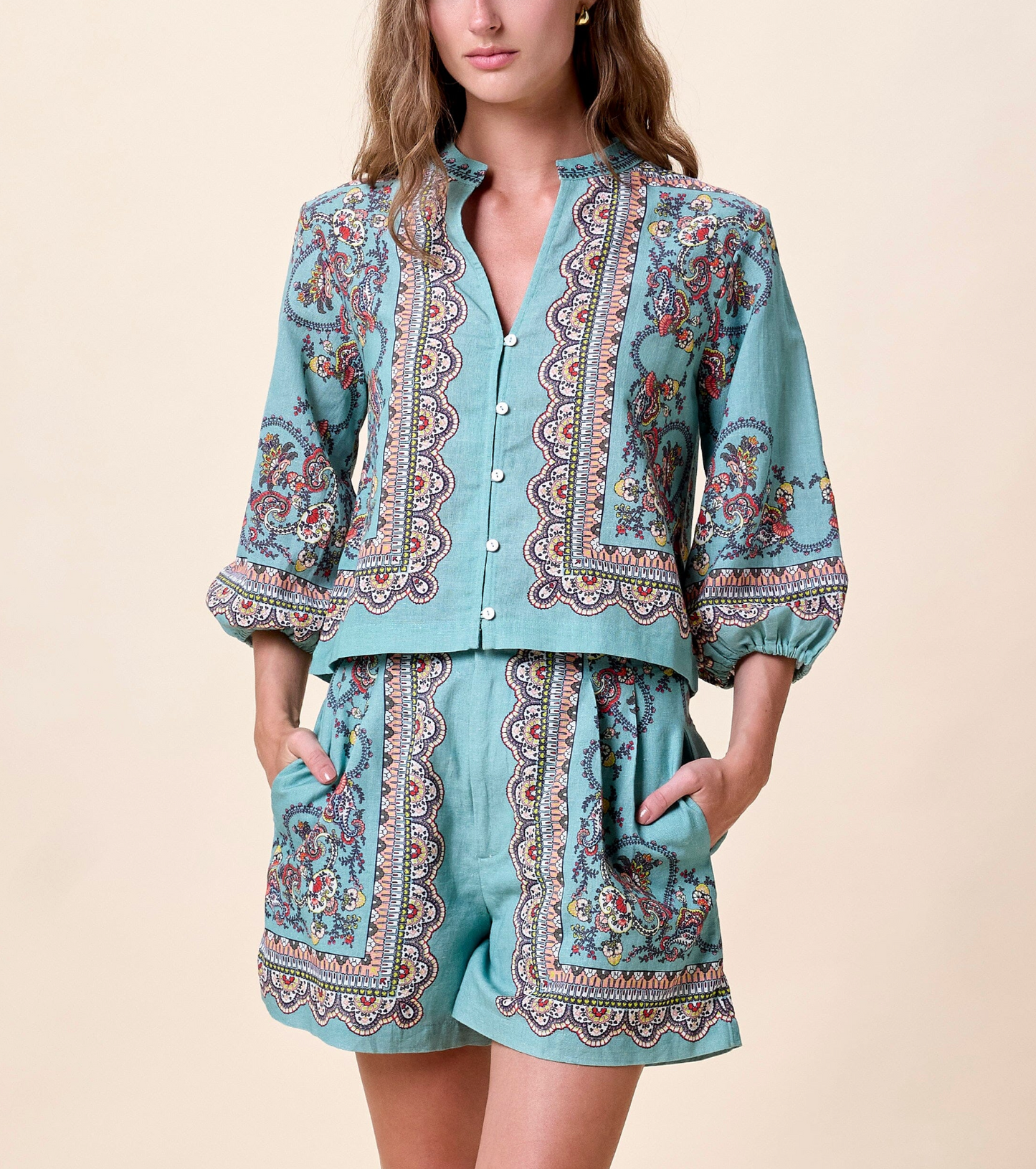 Noelle Blouse - Bleura Print