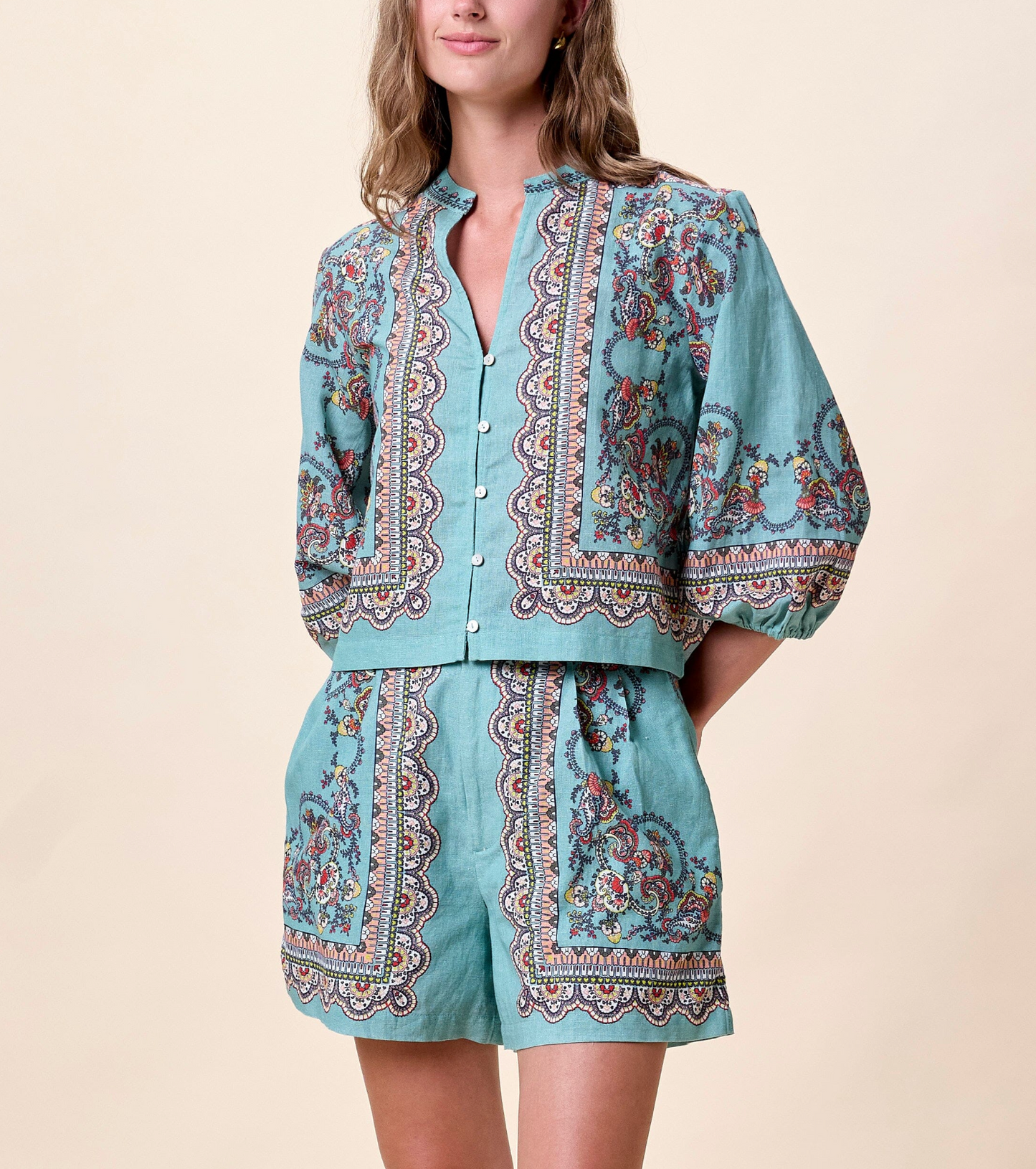 Noelle Blouse - Bleura Print