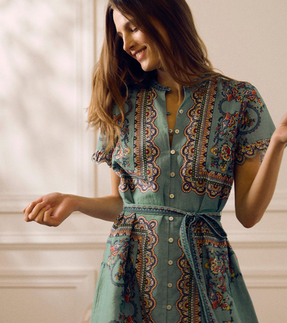 Marni Mini Dress - Bleura Print