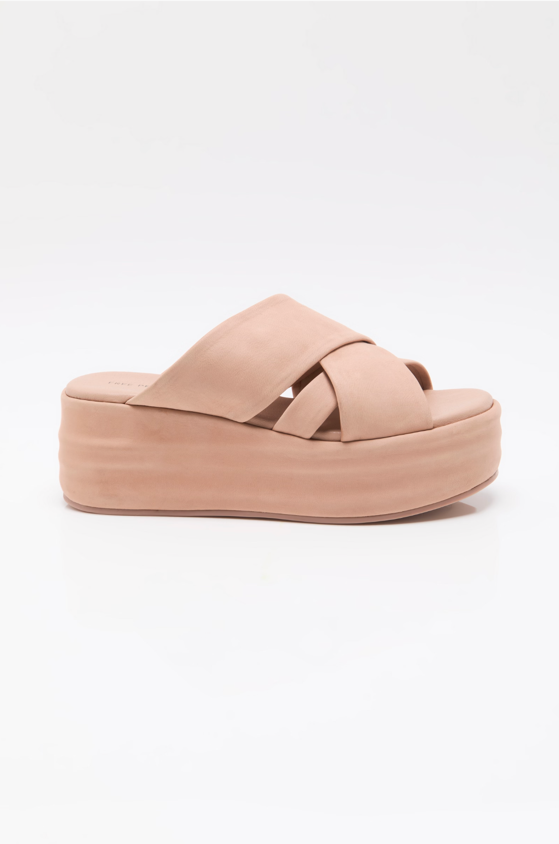 Free People Wanderbay Flatform Sandals - Dusty Rose
