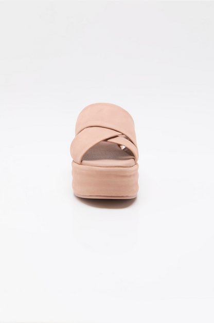 Free People Wanderbay Flatform Sandals - Dusty Rose