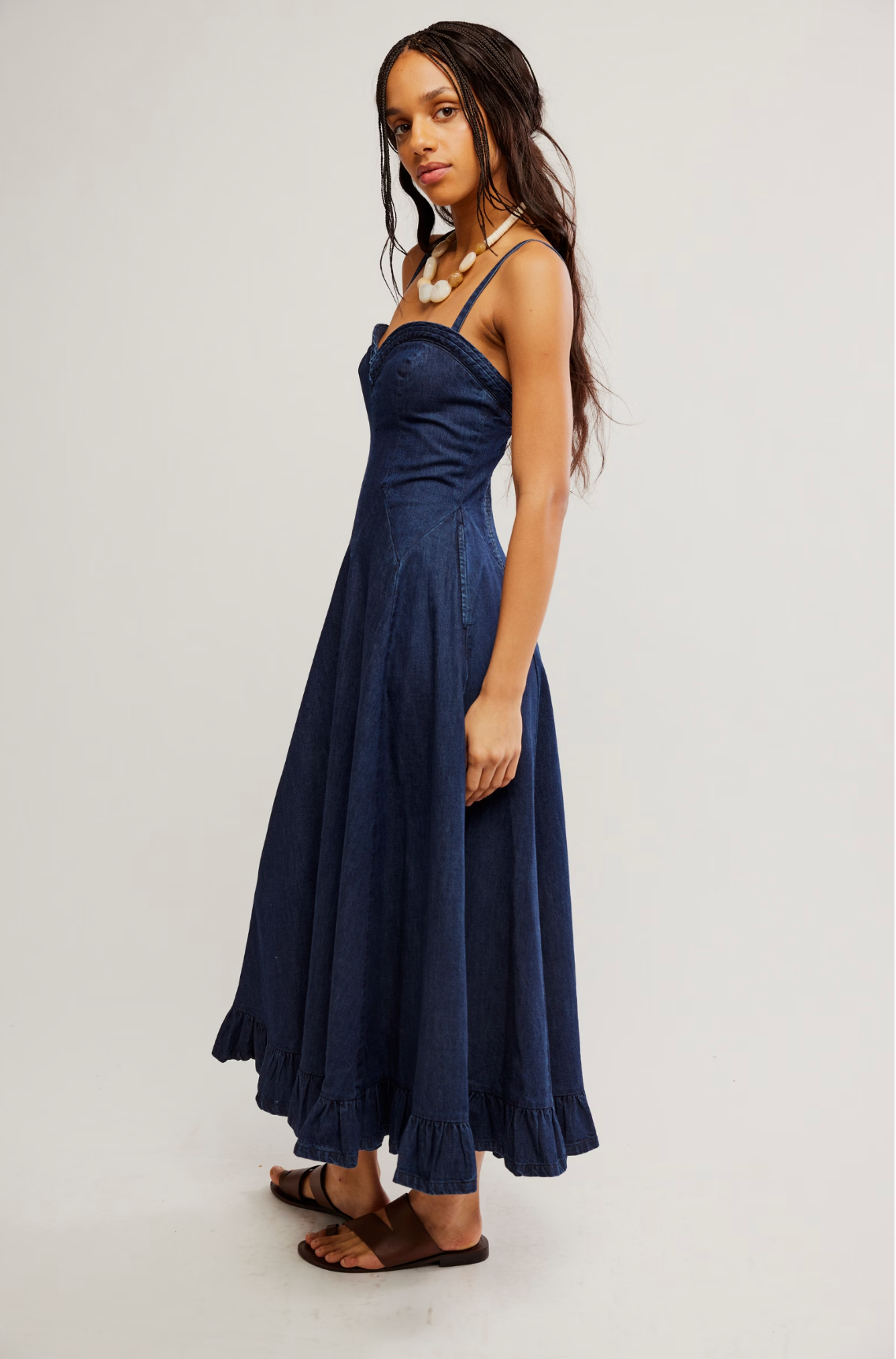 Free People Another Season Midi Dress - Rinse