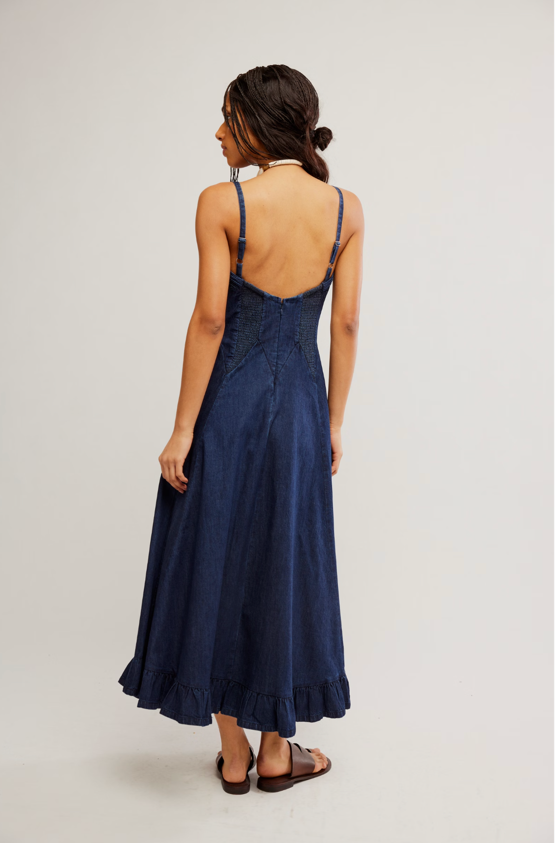 Free People Another Season Midi Dress - Rinse