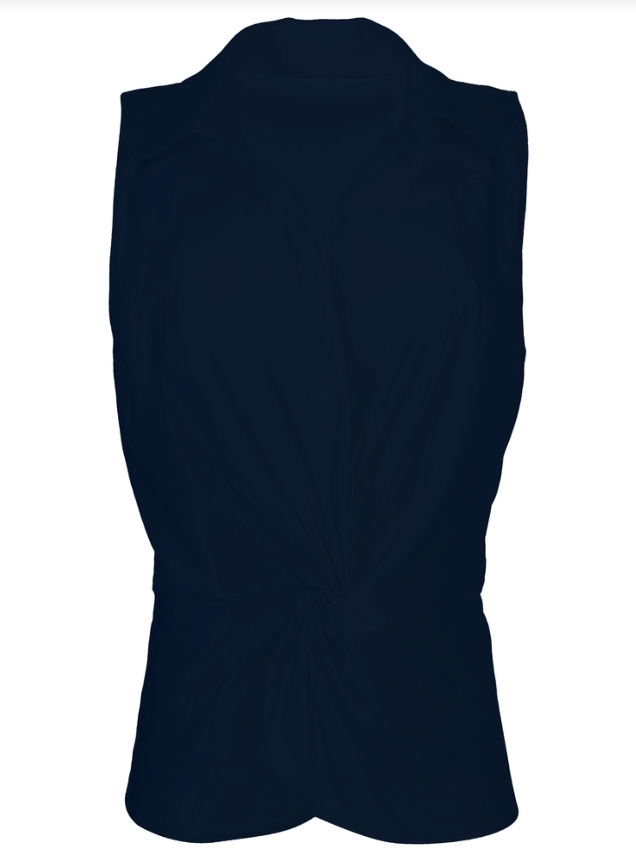 Sara Linen Top - Navy