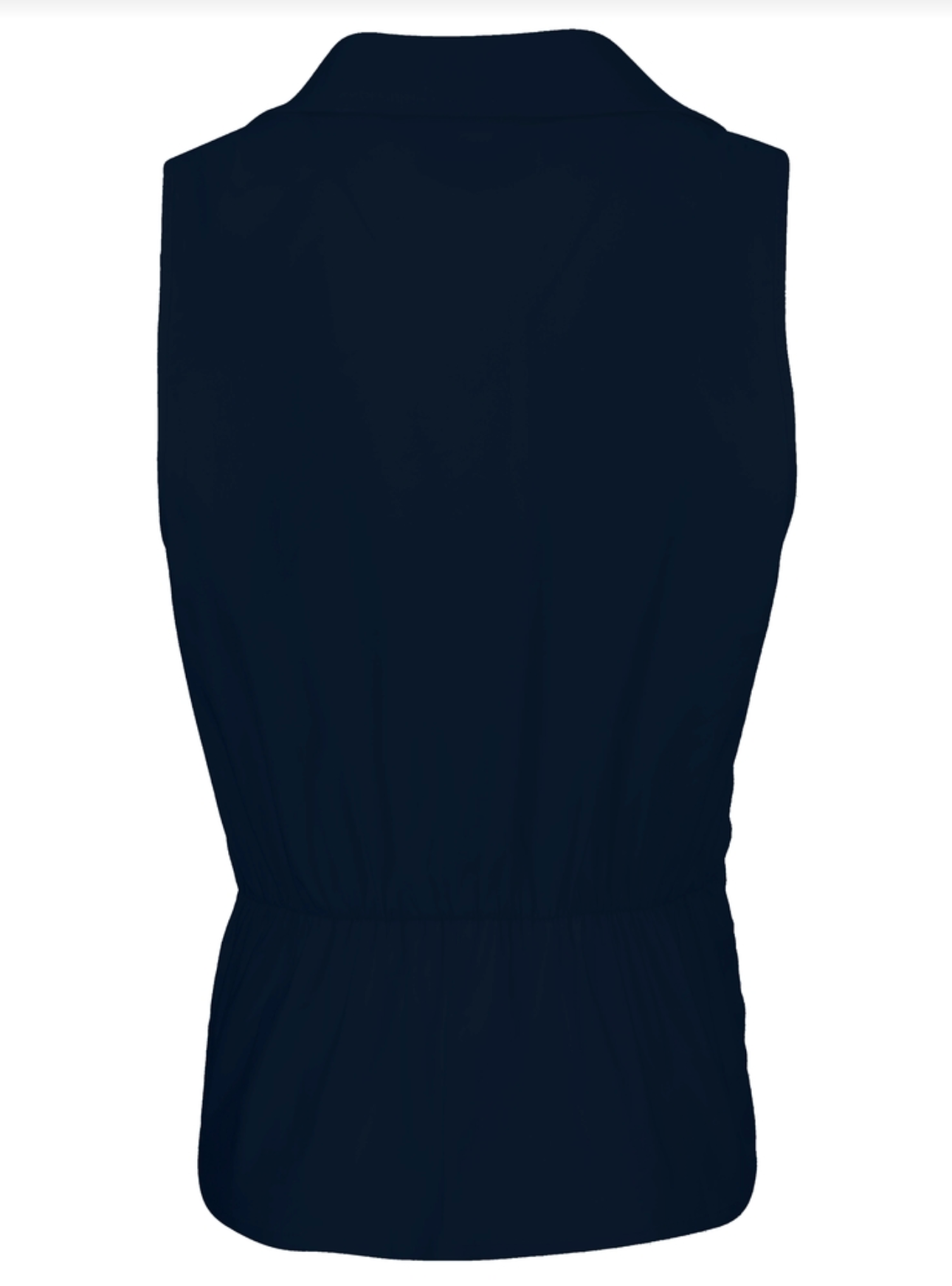 Sara Linen Top - Navy