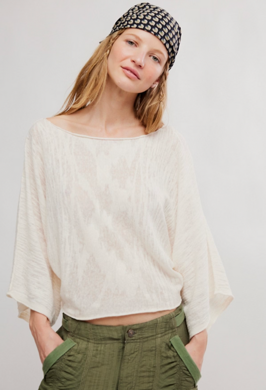 Free People Amber Breeze Sweater - Ivory