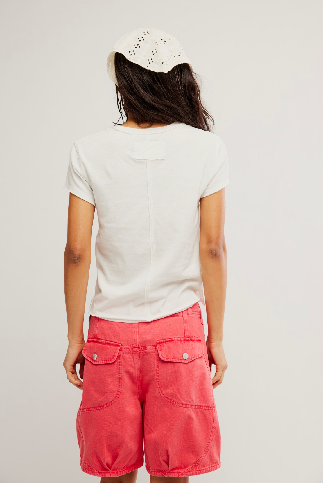 Free People Nova Graphic Tee Shirt - Cherry Combo
