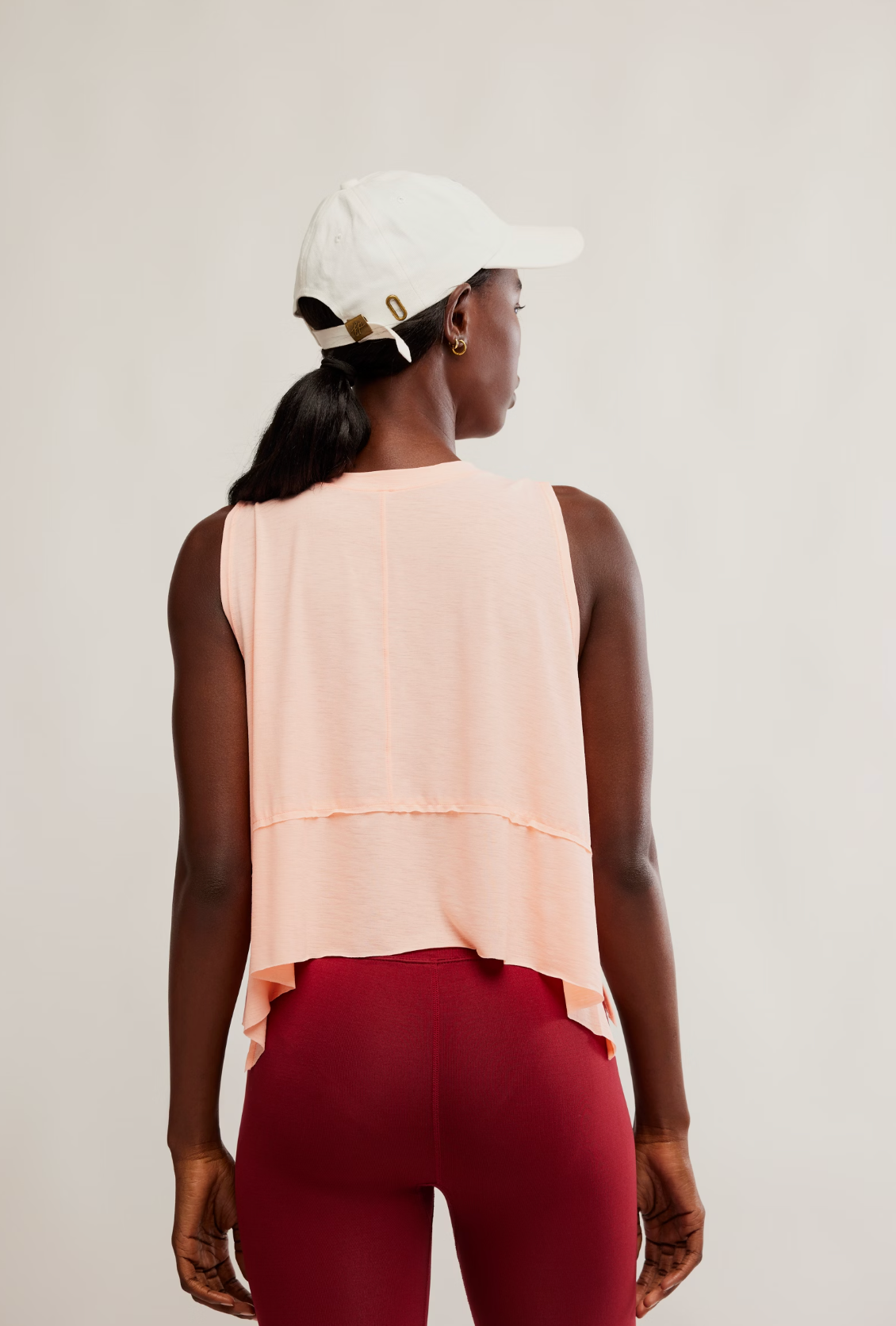 Free People Tempo Tank Top - Pastel Peach