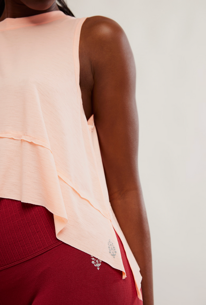 Free People Tempo Tank Top - Pastel Peach