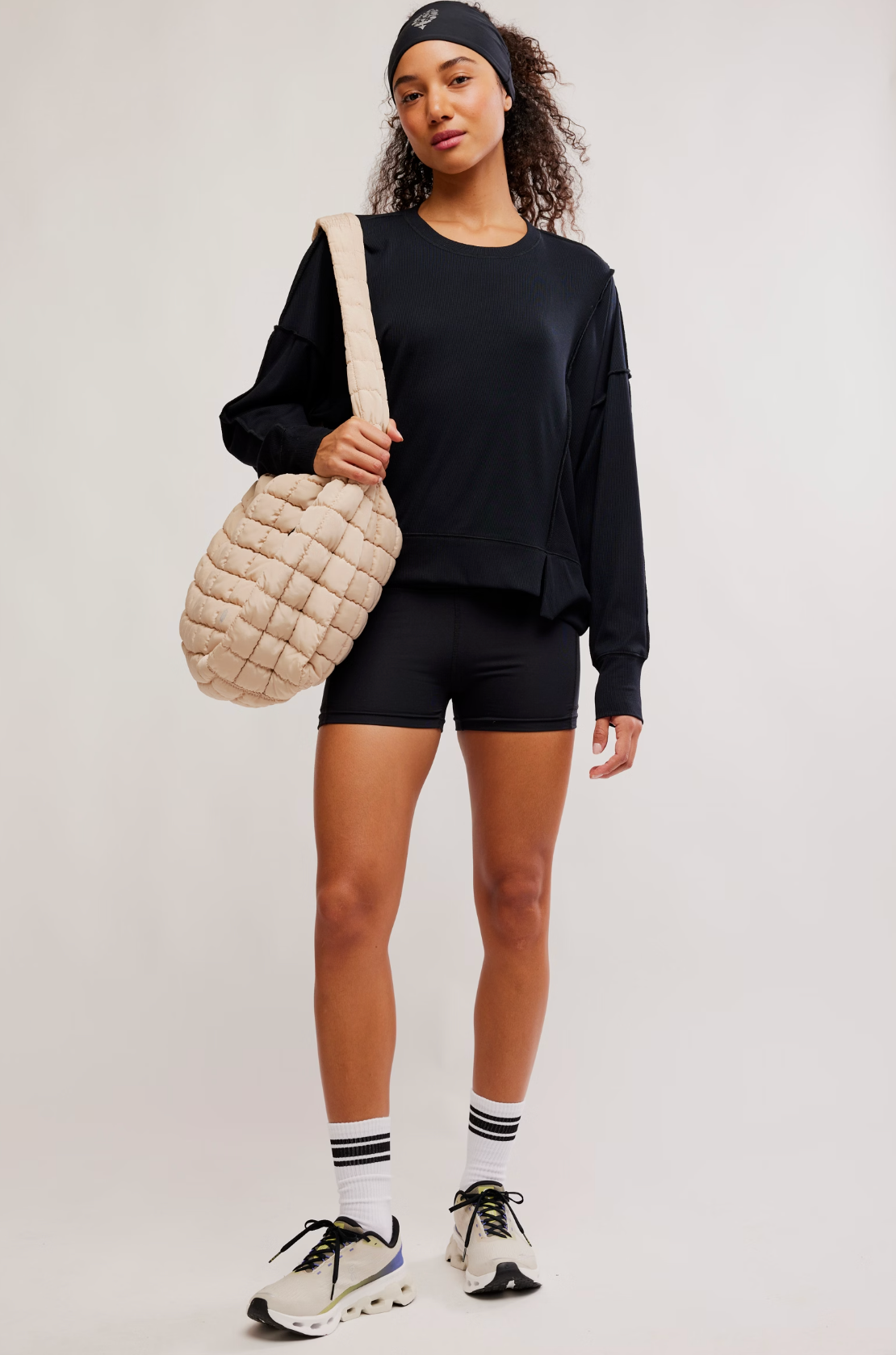 Free People All My Love Long Sleeve Top - Black