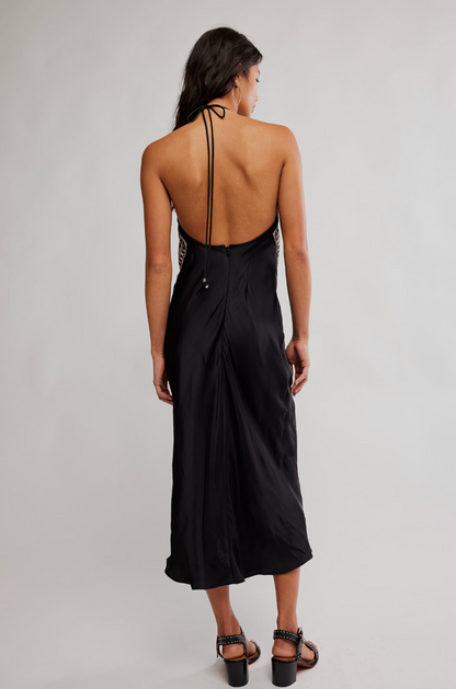 Free People Citrine Midi Dress - Raven Combo