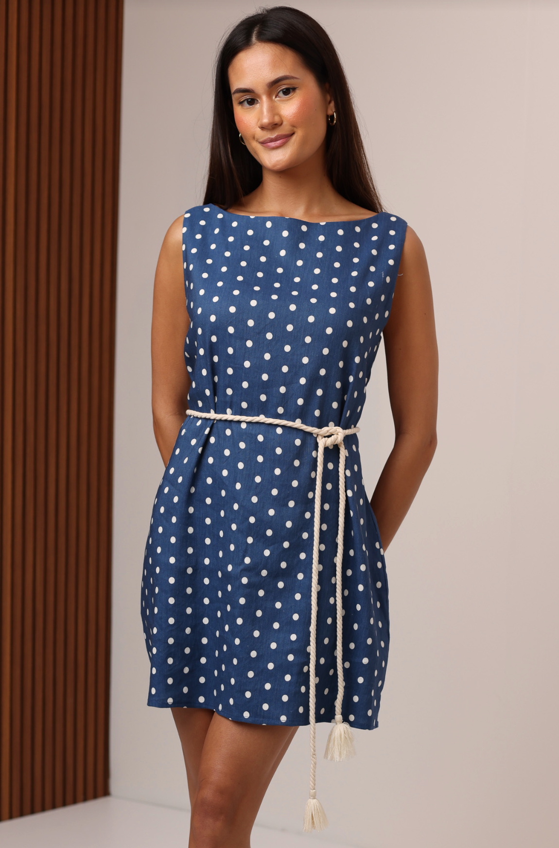 Vera Mini Dress - Harbor Dot