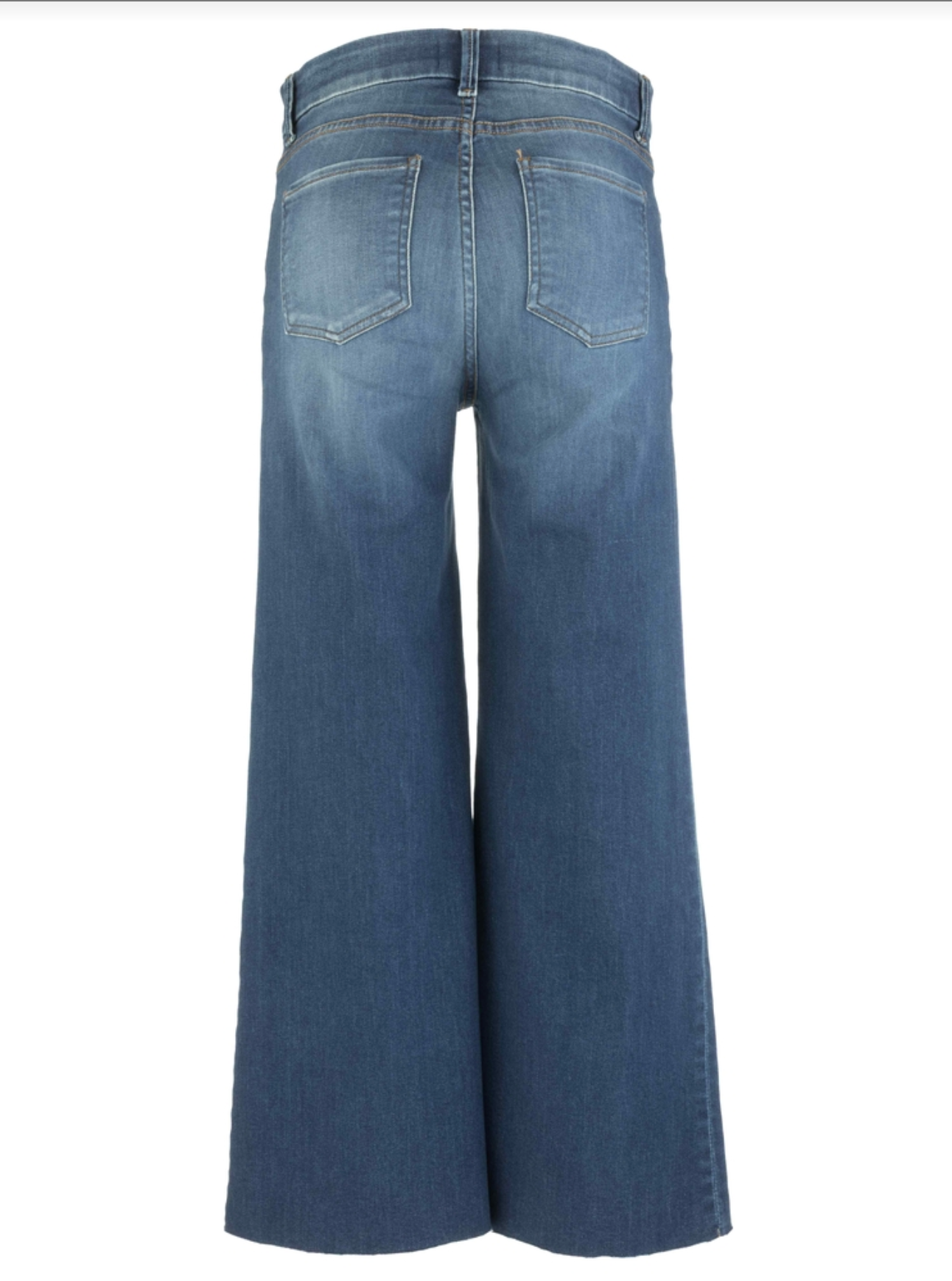 Meg High Rise Raw Hem Wide Leg Jean - Harmony