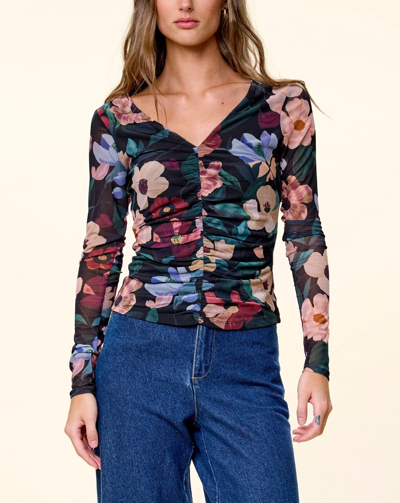 Cariad Top - Black Andalusia