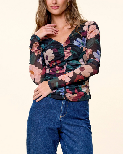 Cariad Top - Black Andalusia