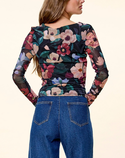 Cariad Top - Black Andalusia