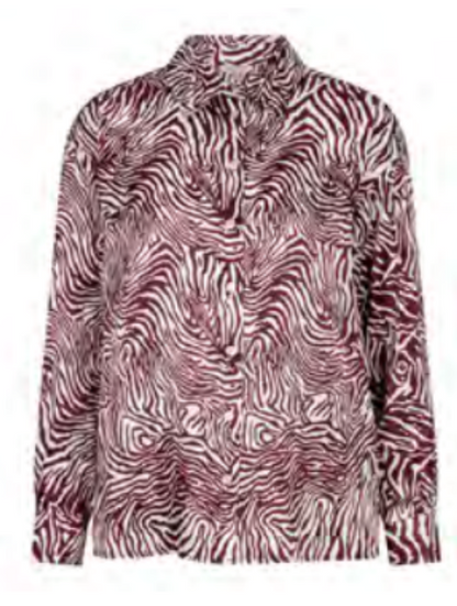 Oversized Zebra Blouse