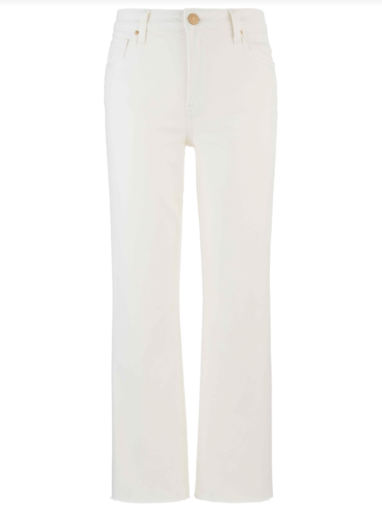 Kelsey High Rise Ankle Flare Jean - Ecru