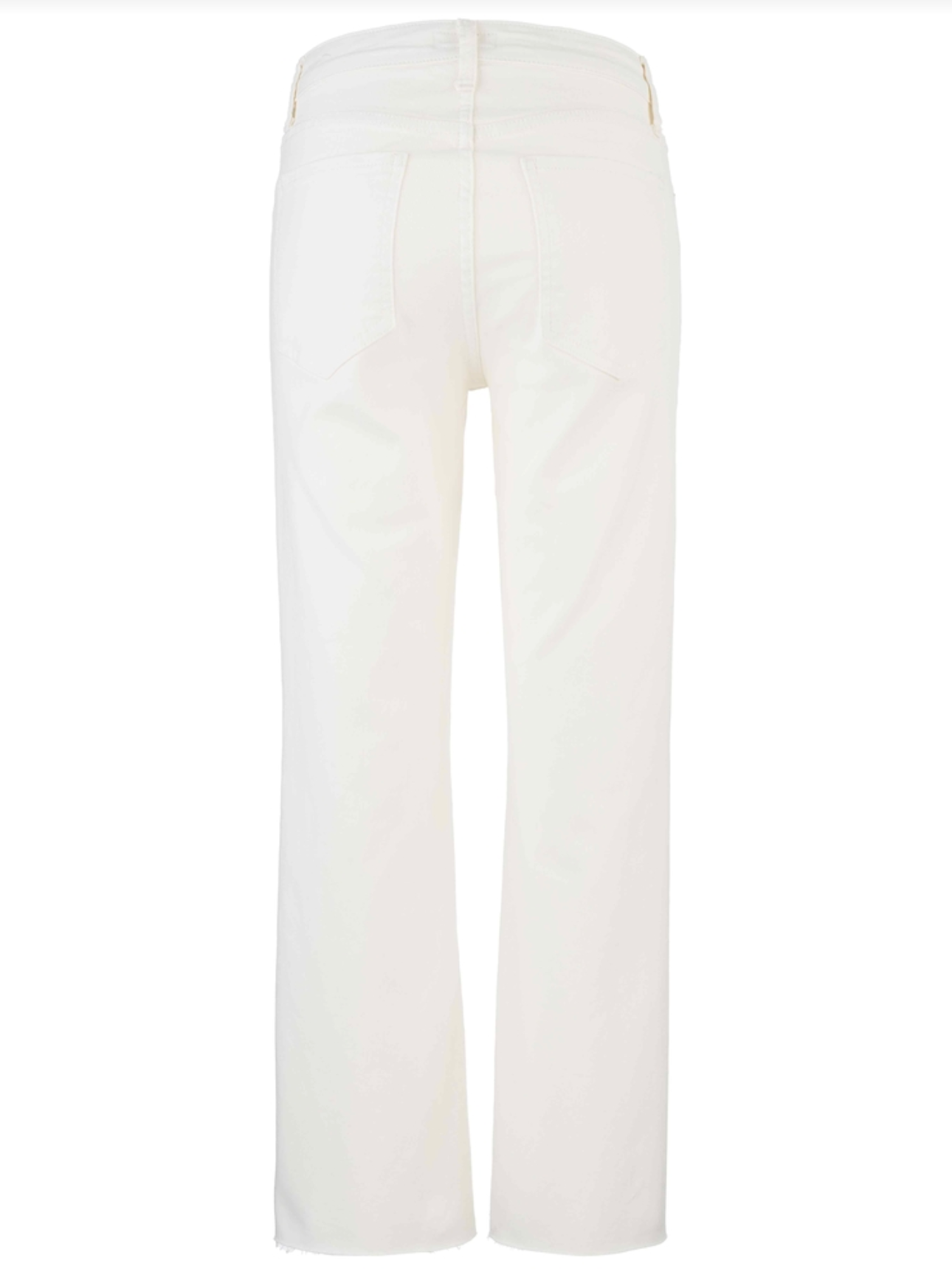 Kelsey High Rise Ankle Flare Jean - Ecru