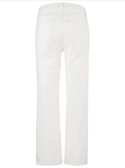 Kelsey High Rise Ankle Flare Jean - Ecru
