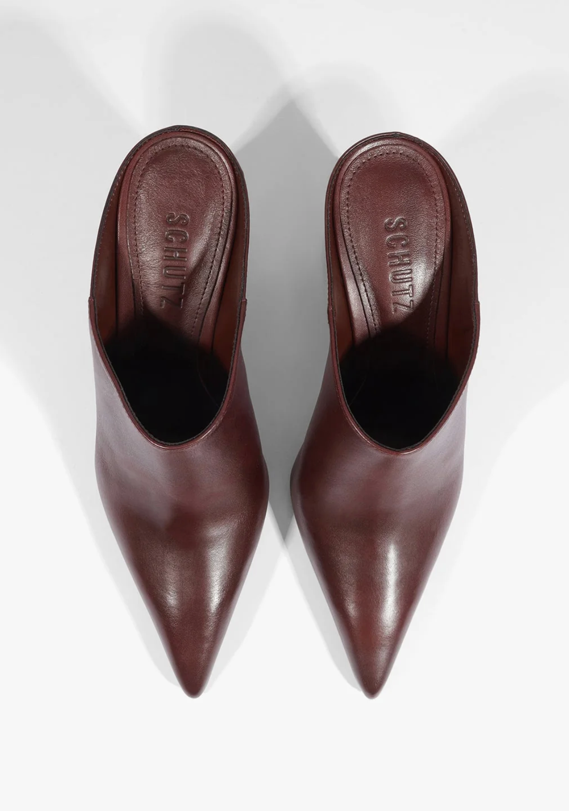 Eleanor Block Heel Mule Shoe - Wine Berry