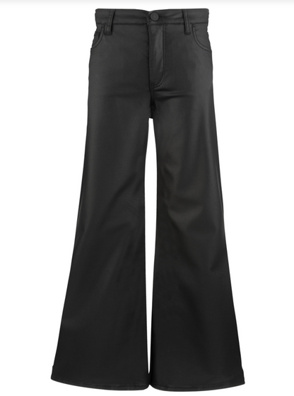 Meg High Rise Wide Leg Jean - Matte Black