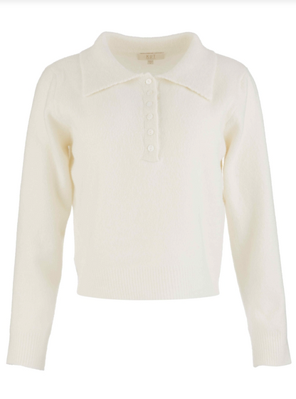 Tassie Long Sleeve Sweater - Cream