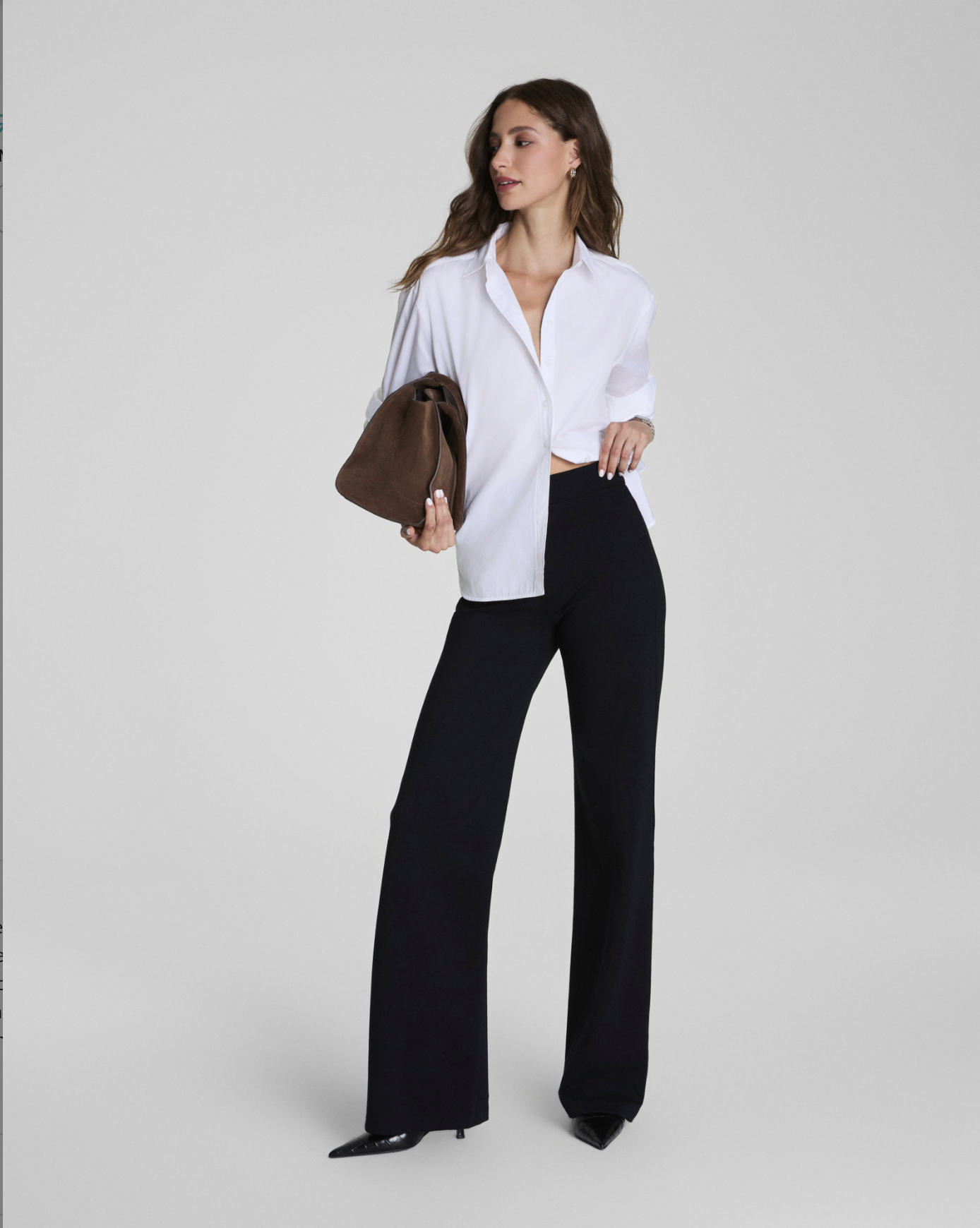 Spanx Ponte Wide Leg Pant - Classic Black