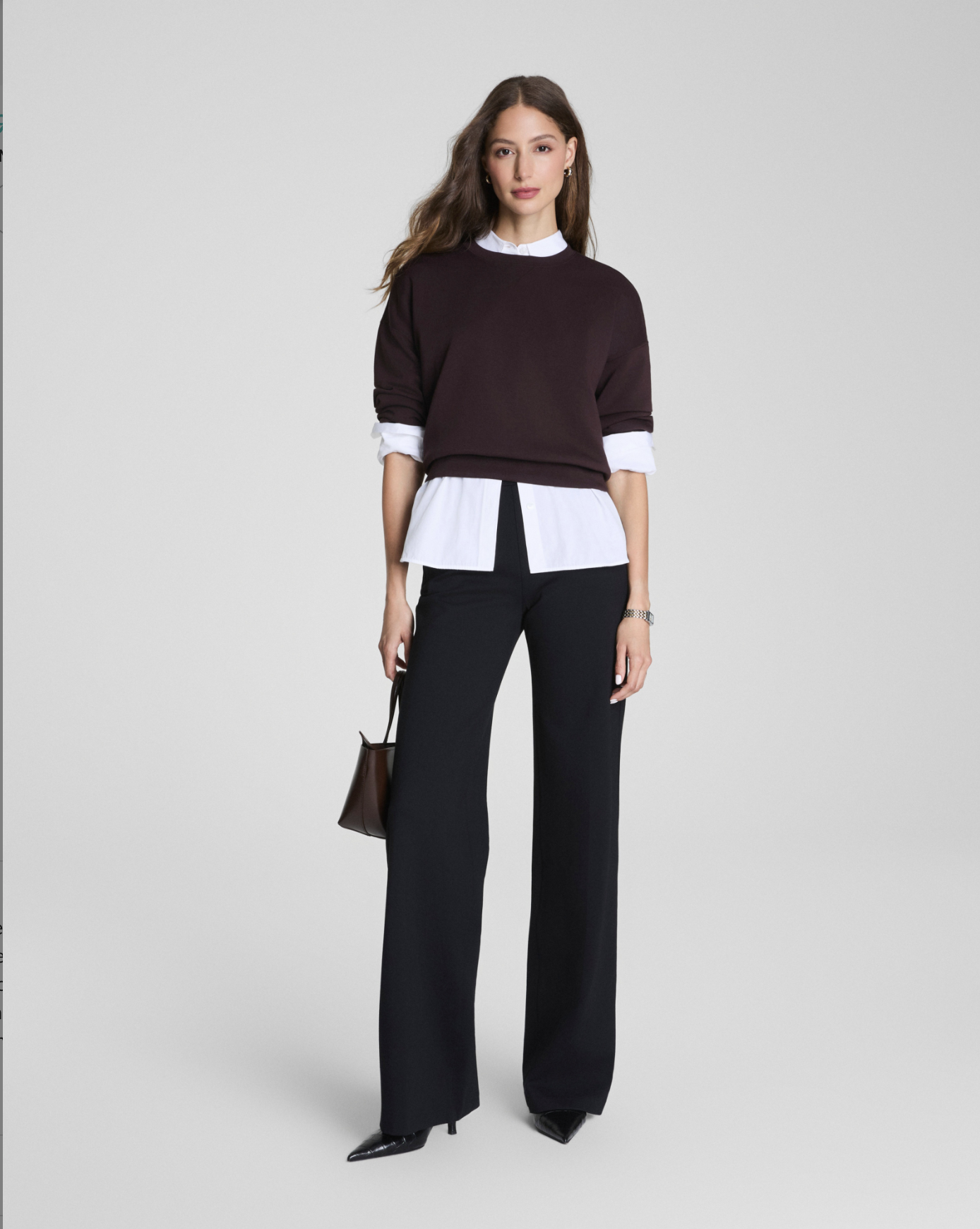 Spanx Ponte Wide Leg Pant - Classic Black