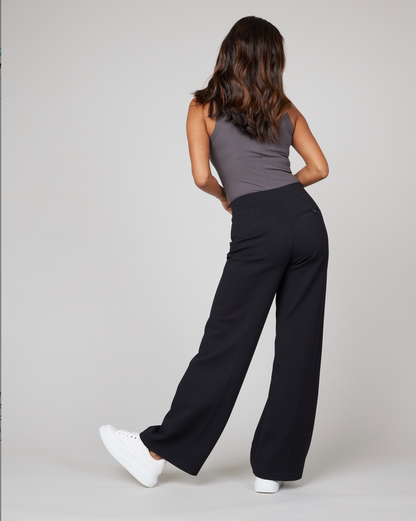 Spanx Ponte Wide Leg Pant - Classic Black