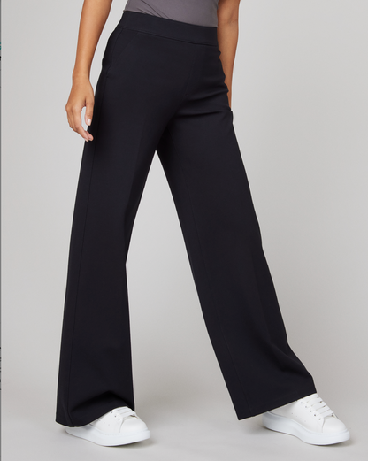 Spanx Ponte Wide Leg Pant - Classic Black
