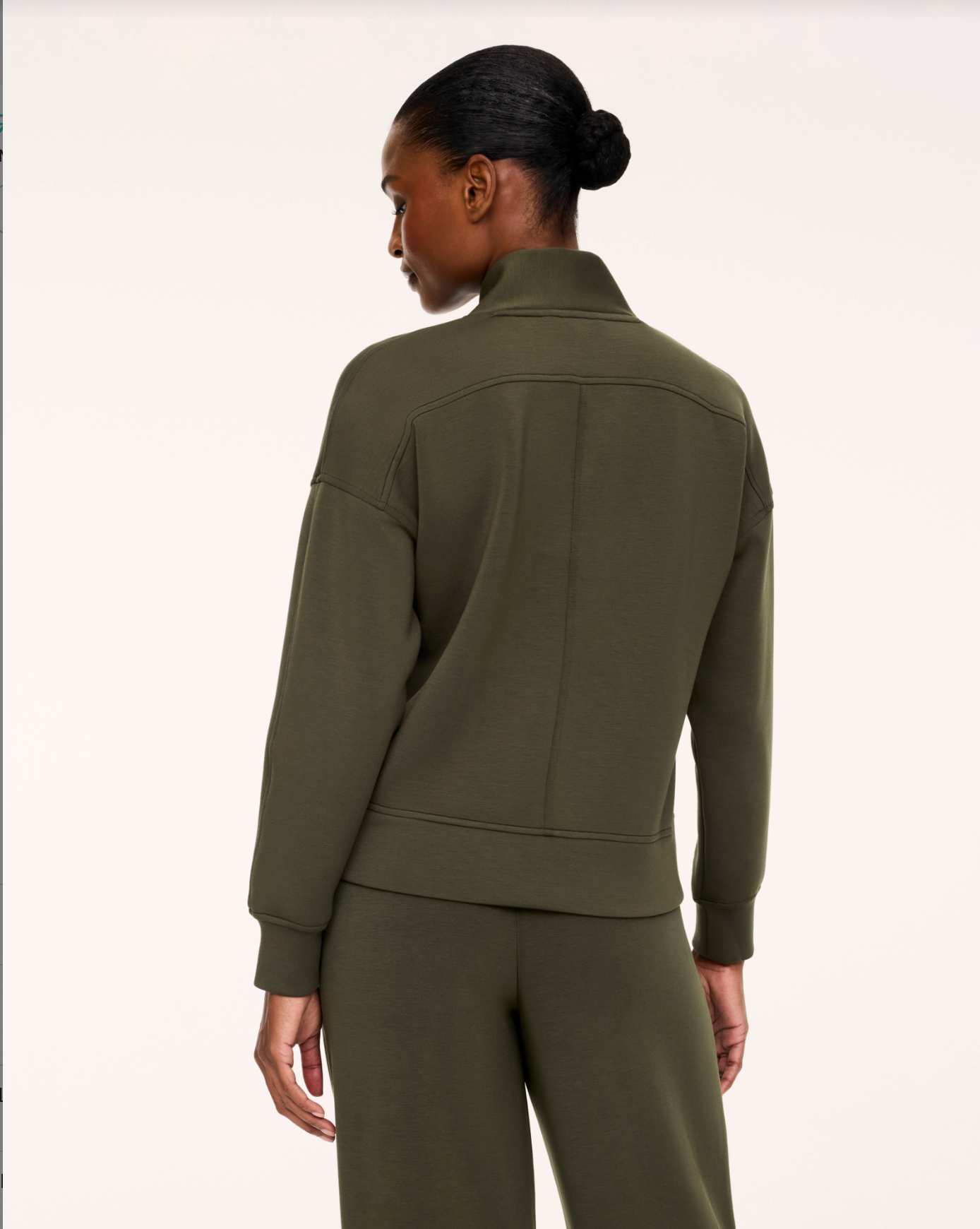 Spanx AirEssentials V-Neck Long Sleeve Top - Monstera