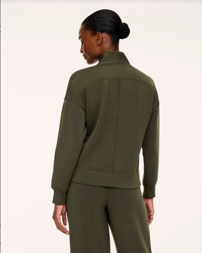 Spanx AirEssentials V-Neck Long Sleeve Top - Monstera