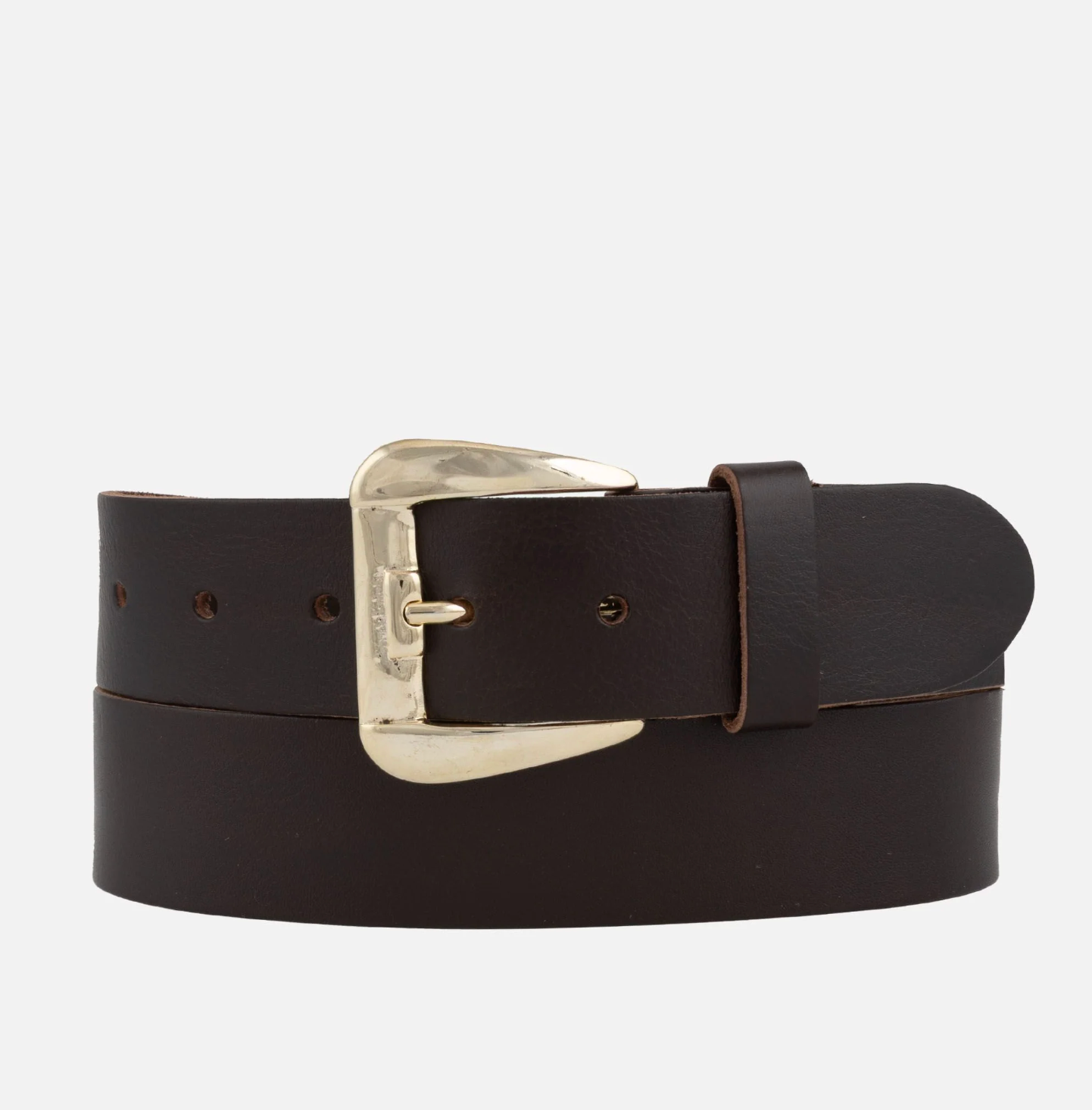 Enes Classic Leather Belt - Brown