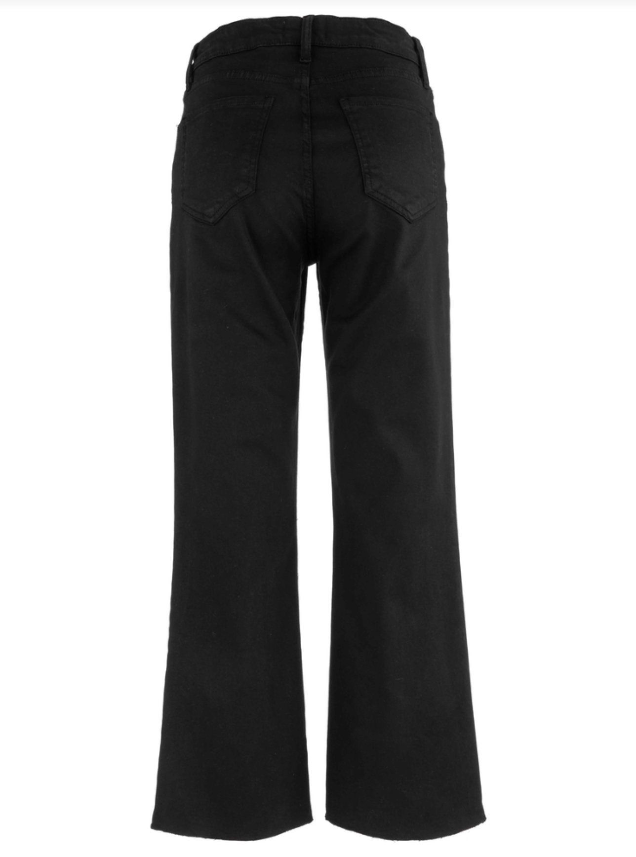 Kelsey High Rise Ankle Flare Jean - Black