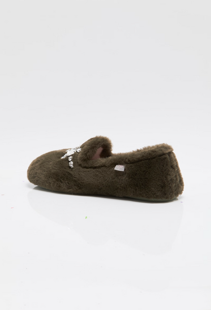 Free People Slumber Party Loafer Slipper - Olive
