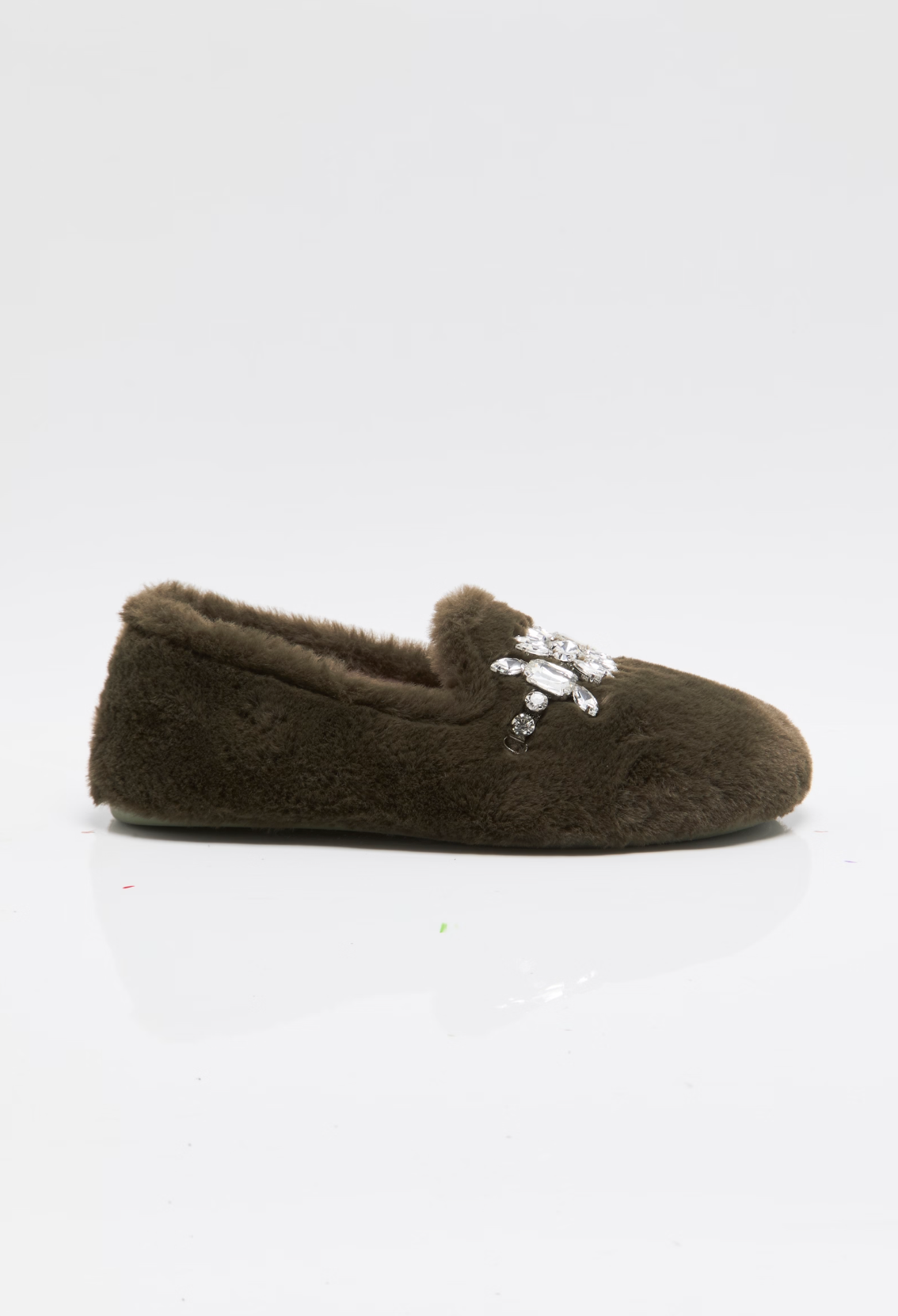 Free People Slumber Party Loafer Slipper - Olive