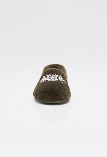 Free People Slumber Party Loafer Slipper - Olive