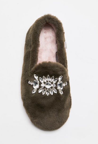 Free People Slumber Party Loafer Slipper - Olive