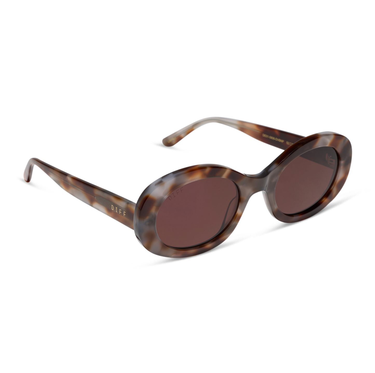 DIFF Eyewear Lainey - Dove Tortoise Brown Polarized Sunglasses