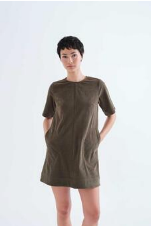 Corduroy Dress - Green