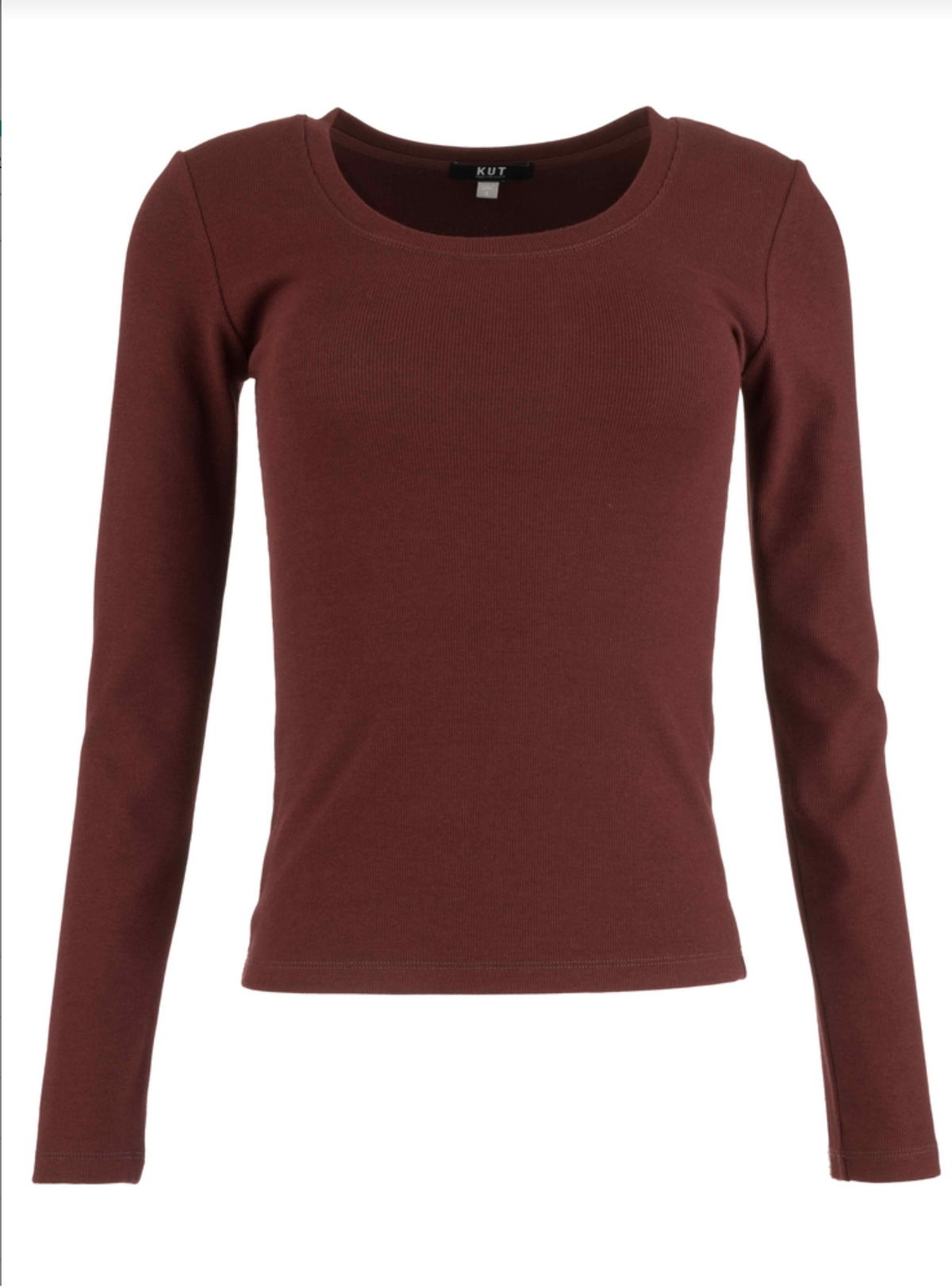 Sarah Rib Knit Top - Merlot