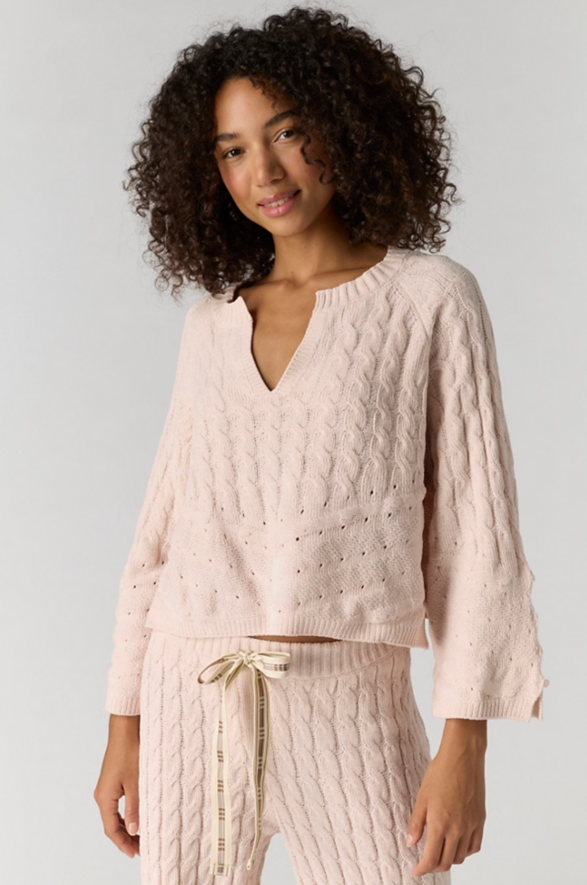 Free People Fireside Crush Pullover Top - Cream