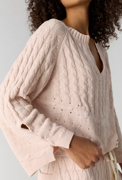 Free People Fireside Crush Pullover Top - Cream