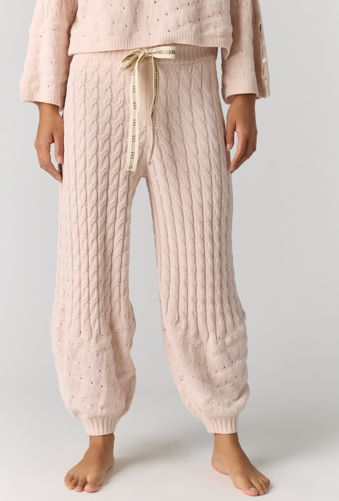Free People Fireside Crush Jogger Pant - Cream