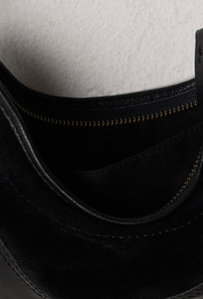 Free People Sindy Leather Shoulder Bag - Black