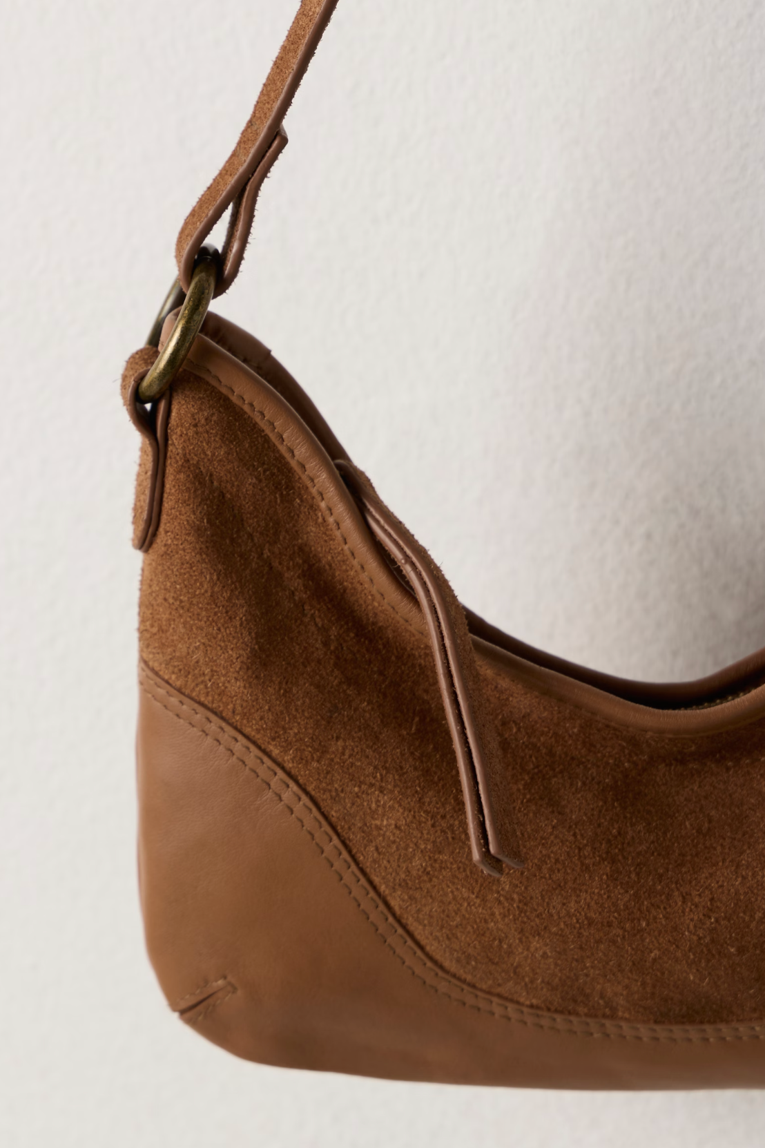 Free People Sindy Leather Shoulder Bag - Cognac