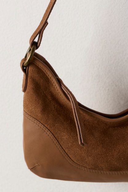 Free People Sindy Leather Shoulder Bag - Cognac