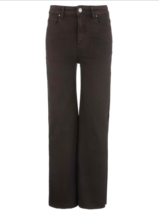 Josie Super High Rise Column Straight Trouser - Brownie