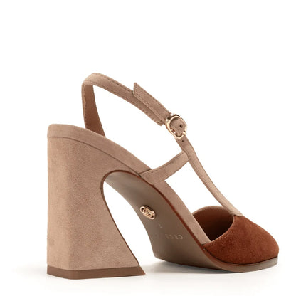 Sophia Slingback Heel - Cafe/Tea